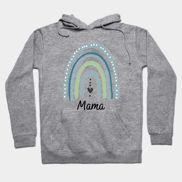 Mama rainbow design gift for mommy Hoodie by Ashden